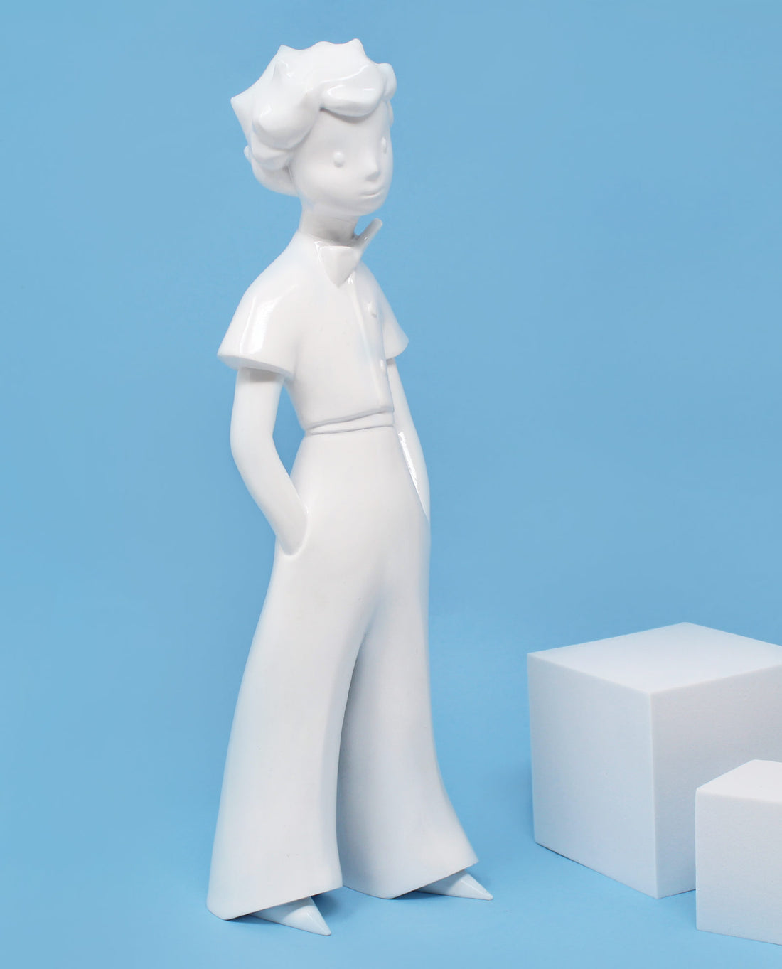 Sulpture Le Petit Prince - 110cm blanc
