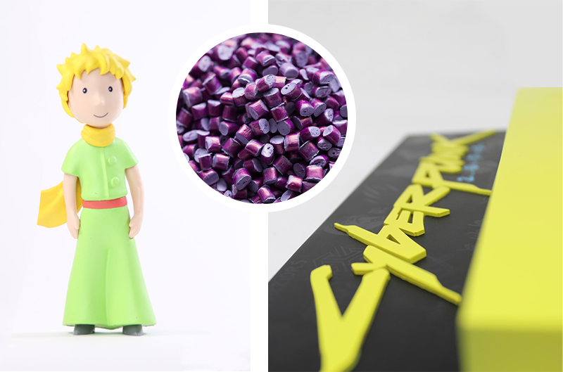 La figurine du Petit Prince et la lampe avec le logo de Cyberpunk 2077 sont fait en PVC, matériaux plastique.