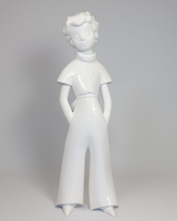 Statue Le Petit Prince Voyageur Blanc 110 cm Neamedia Icons De Face