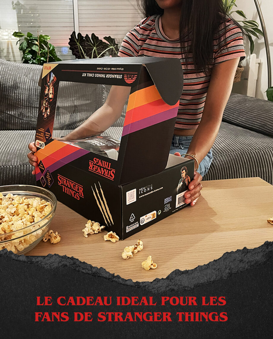 Neamedia Icons Stranger Things Netflix Chill Kit cadeau parfait pour fan